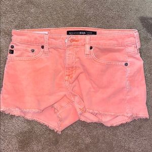 light pink (almost a salmon) color shorts